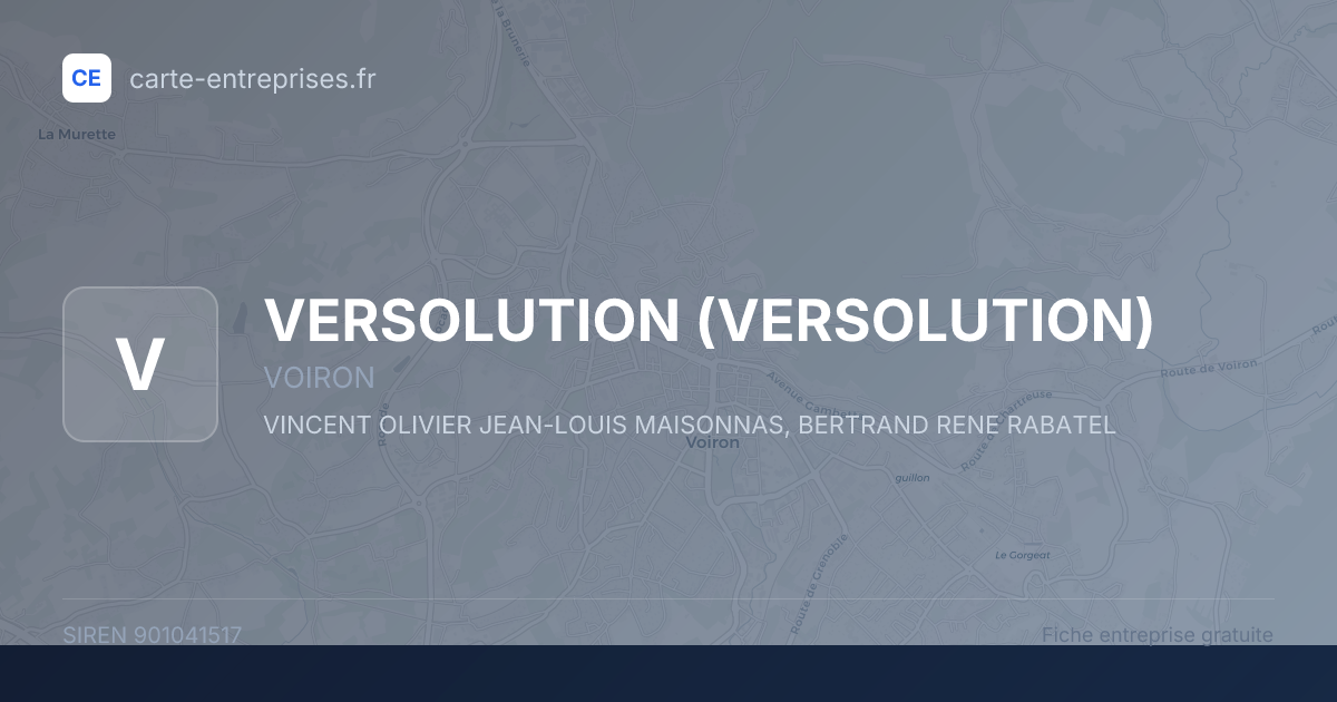 VERSOLUTION — 901041517 — fiche entreprise