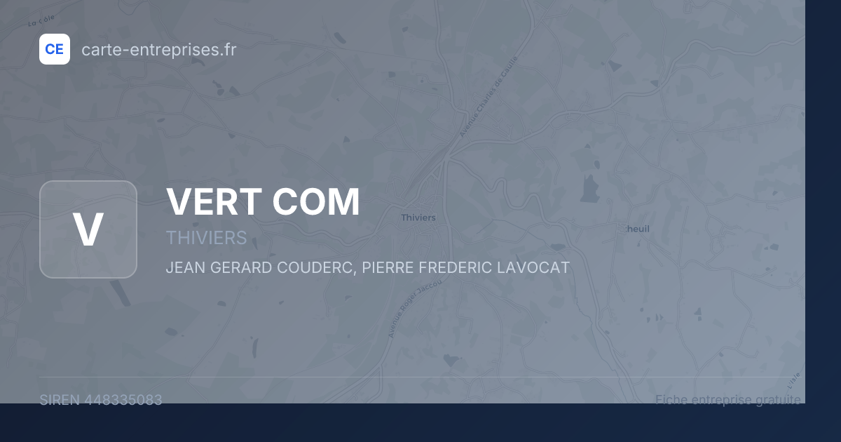 VERT COM — 448335083 — fiche entreprise
