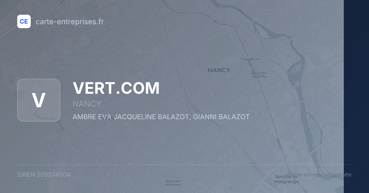VERT.COM — 509574604 — fiche entreprise