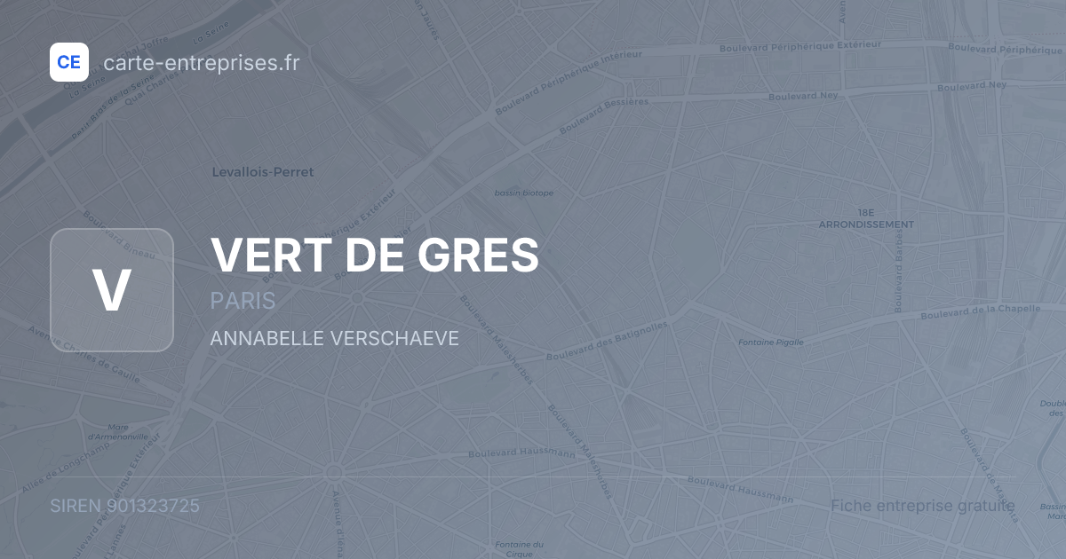 VERT DE GRES — 901323725 — fiche entreprise