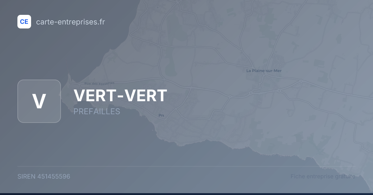 VERT-VERT — 451455596 — fiche entreprise