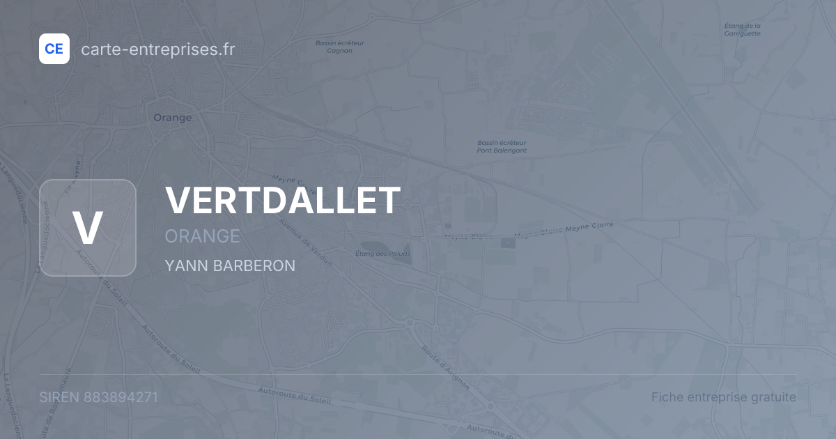 VERTDALLET — 883894271 — fiche entreprise