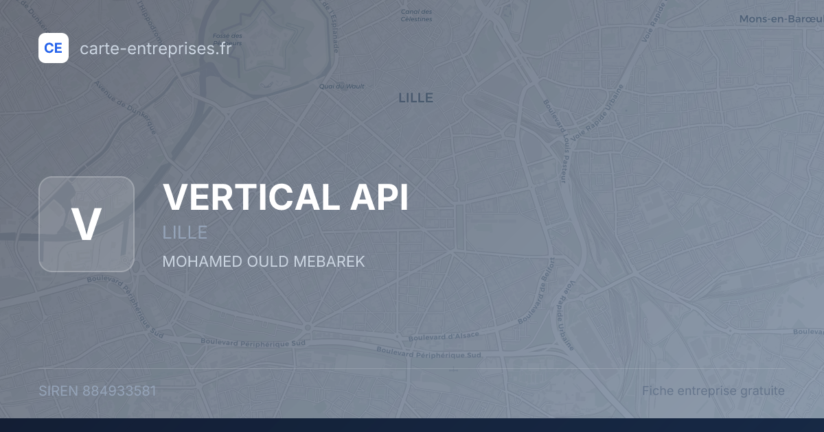 VERTICAL API — 884933581 — fiche entreprise