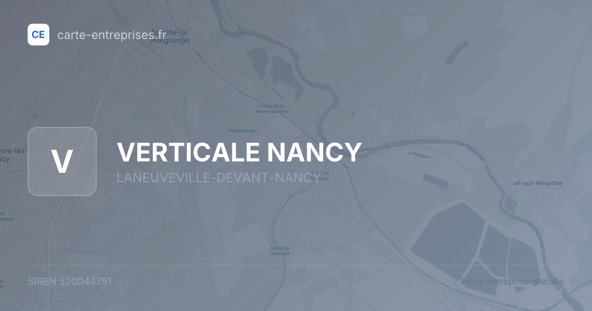 VERTICALE NANCY — 520044751 — fiche entreprise