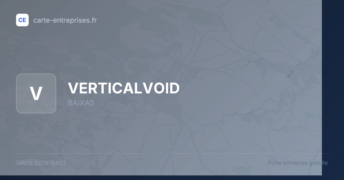 VERTICALVOID — 927978403 — fiche entreprise