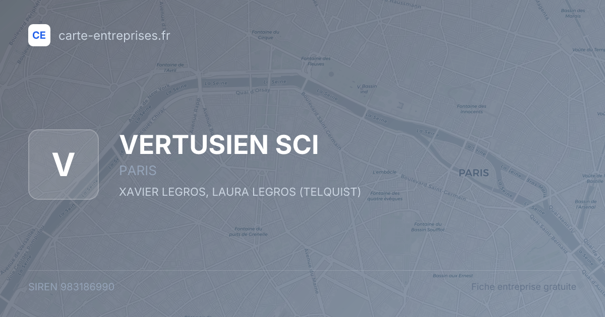 VERTUSIEN SCI — 983186990 — fiche entreprise