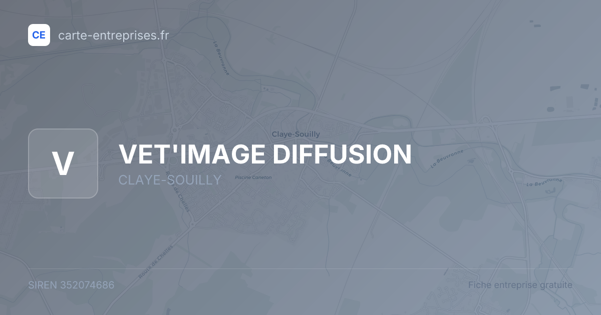 VET'IMAGE DIFFUSION — 352074686 — fiche entreprise