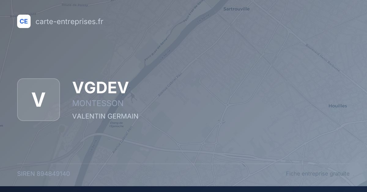 VGDEV — 894849140 — fiche entreprise