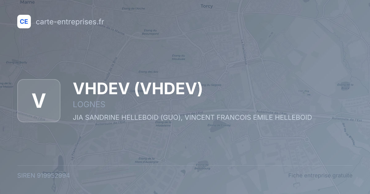 VHDEV — 919952994 — fiche entreprise