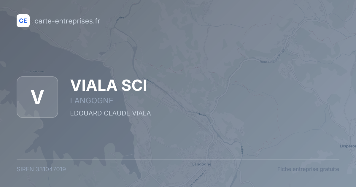 VIALA SCI — 331047019 — fiche entreprise