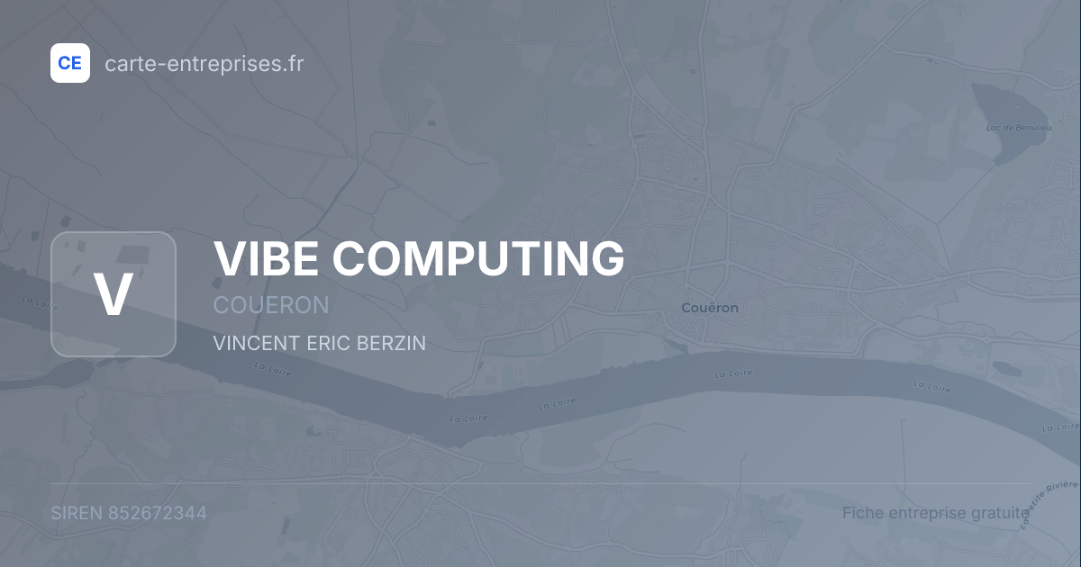 VIBE COMPUTING — 852672344 — fiche entreprise