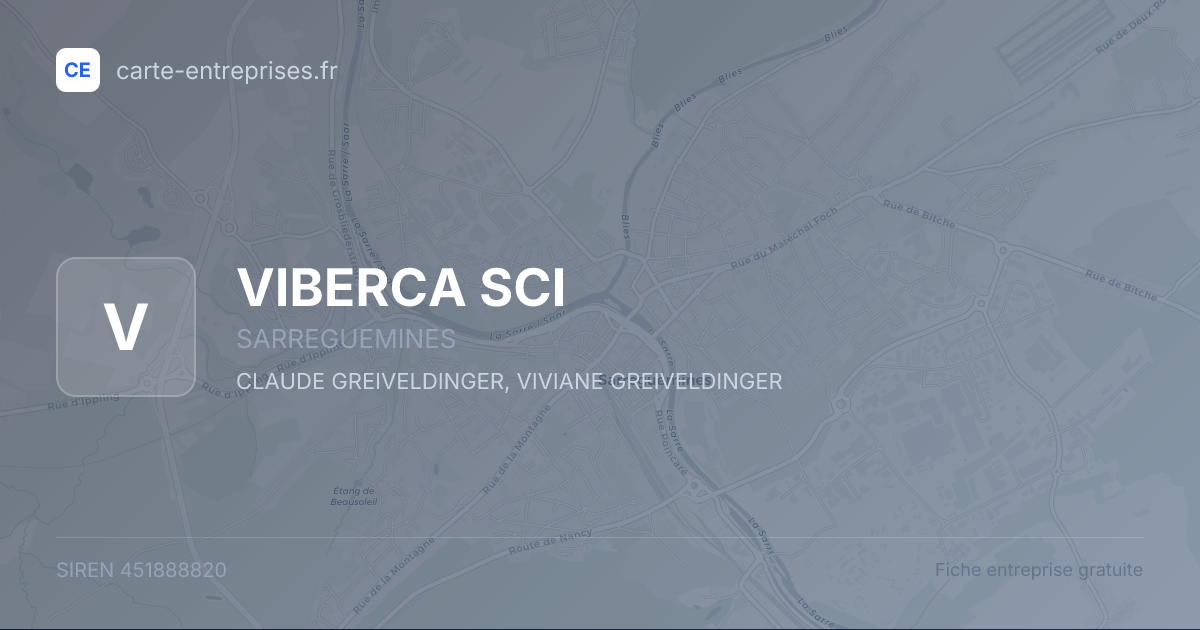 VIBERCA SCI — 451888820 — fiche entreprise