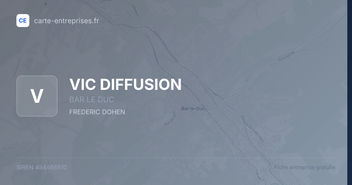 VIC DIFFUSION — 484466610 — fiche entreprise
