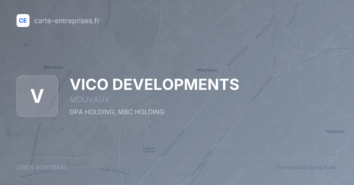 VICO DEVELOPMENTS — 904019841 — fiche entreprise