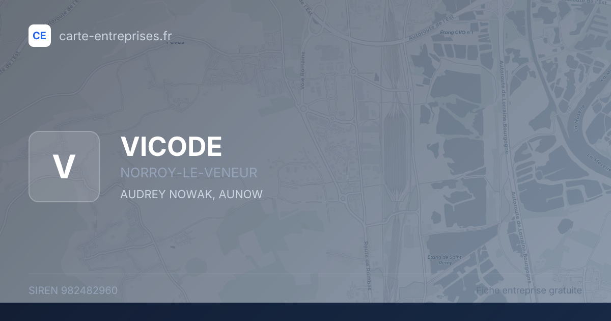VICODE — 982482960 — fiche entreprise