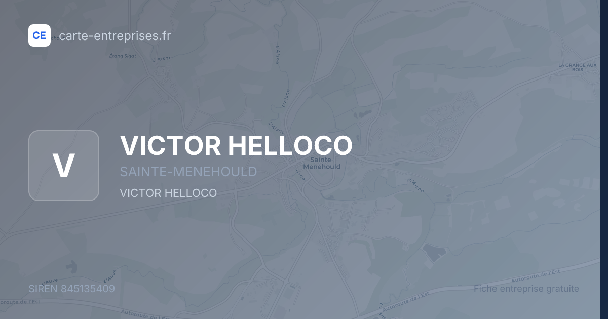 VICTOR HELLOCO — 845135409 — fiche entreprise