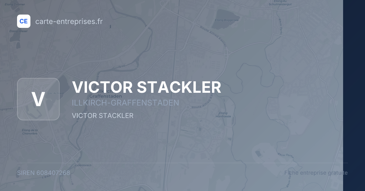VICTOR STACKLER — 608407268 — fiche entreprise