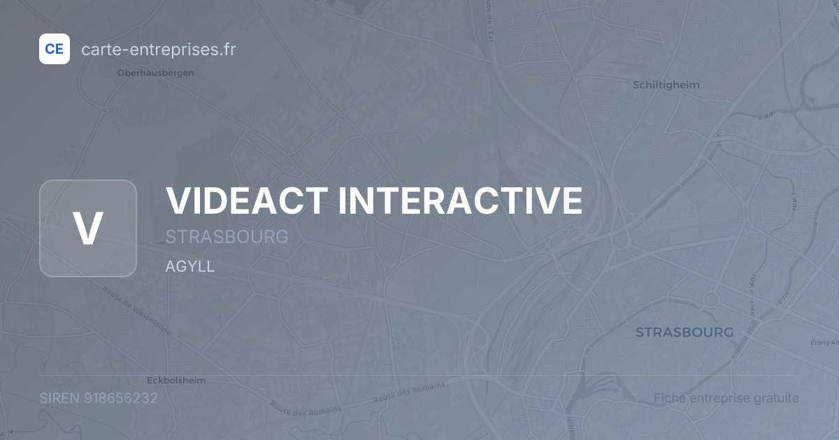 VIDEACT INTERACTIVE — 918656232 — fiche entreprise