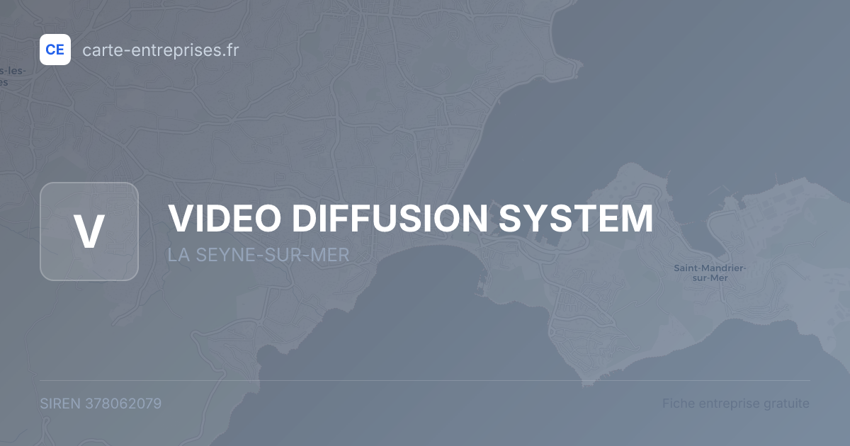 VIDEO DIFFUSION SYSTEM — 378062079 — fiche entreprise