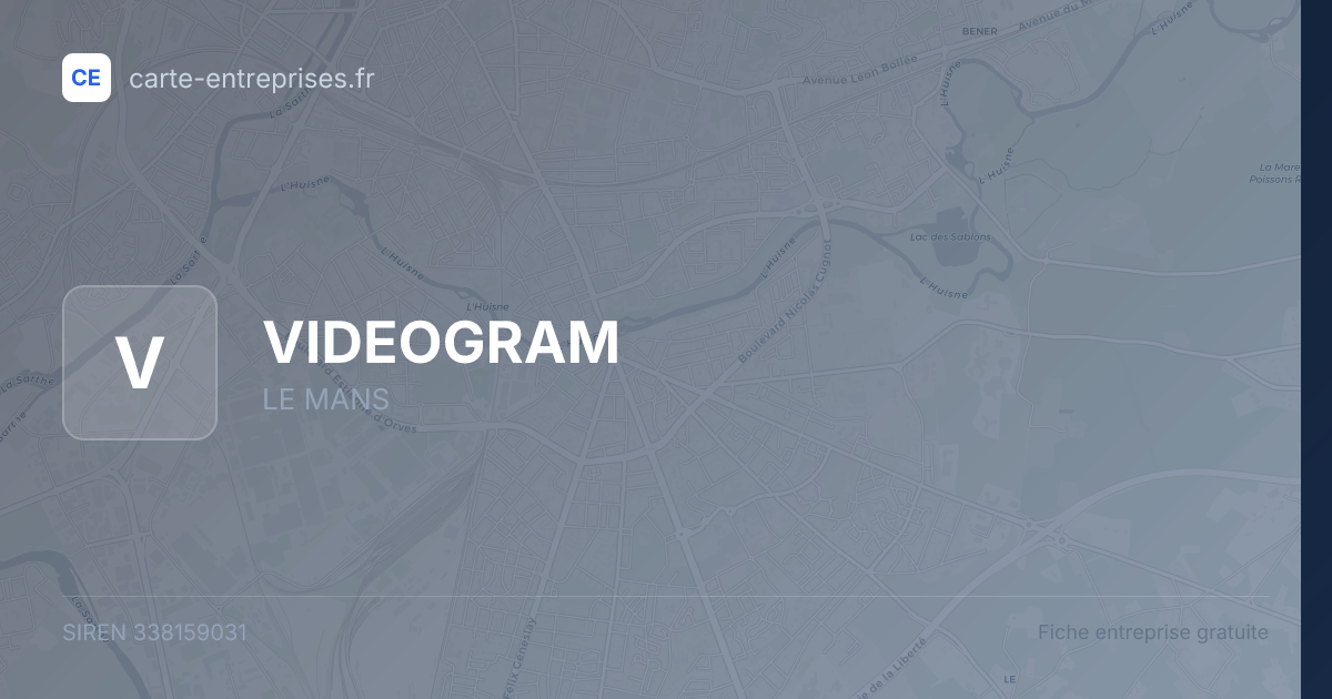VIDEOGRAM — 338159031 — fiche entreprise