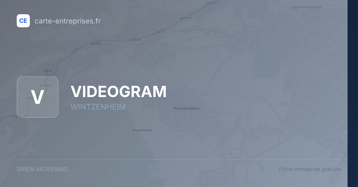 VIDEOGRAM — 447851890 — fiche entreprise