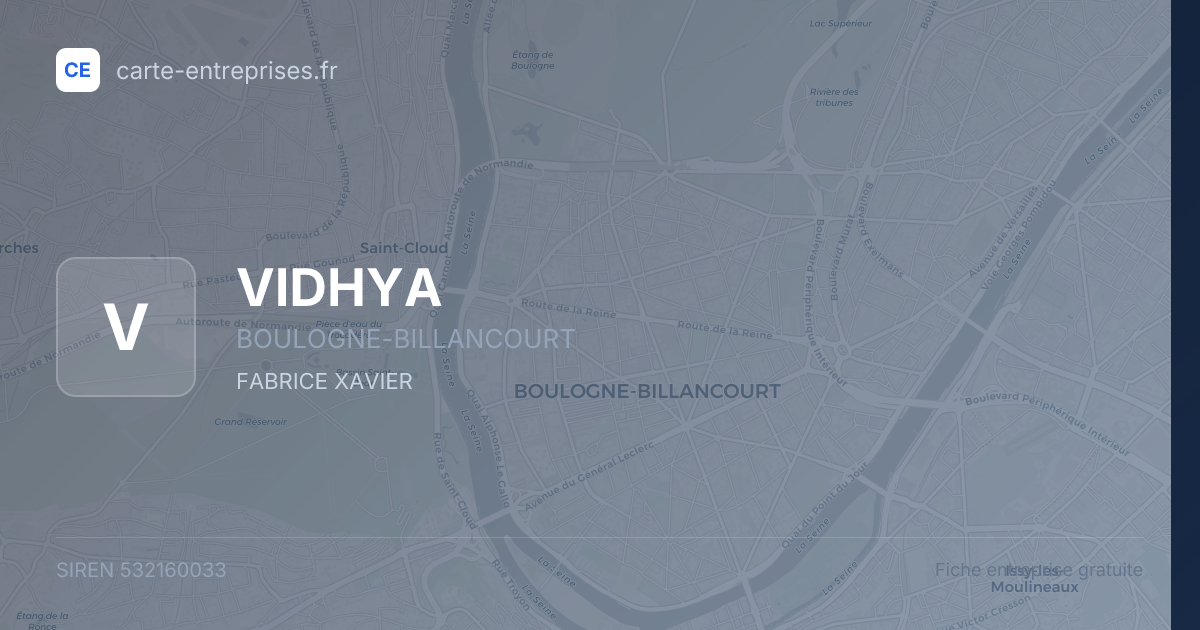 VIDHYA — 532160033 — fiche entreprise