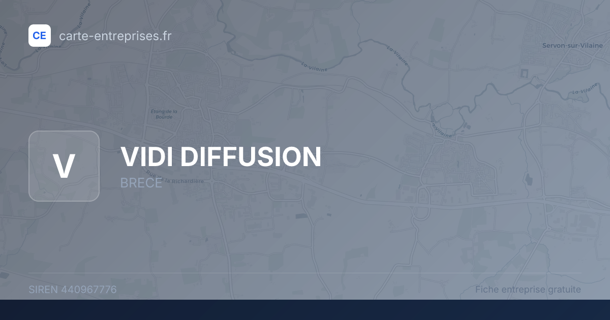 VIDI DIFFUSION — 440967776 — fiche entreprise