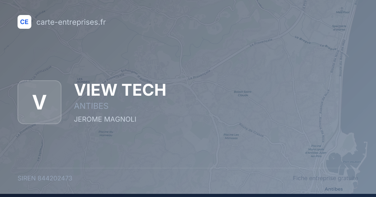 VIEW TECH — 844202473 — fiche entreprise