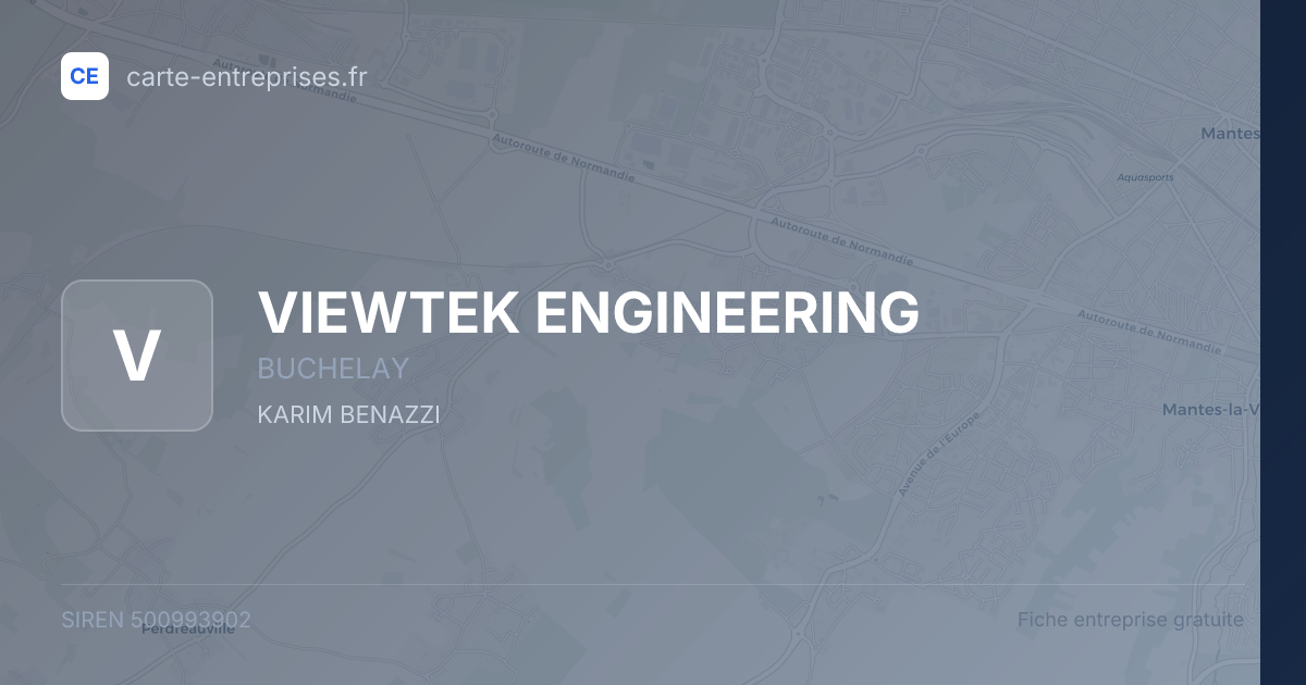 VIEWTEK ENGINEERING — 500993902 — fiche entreprise