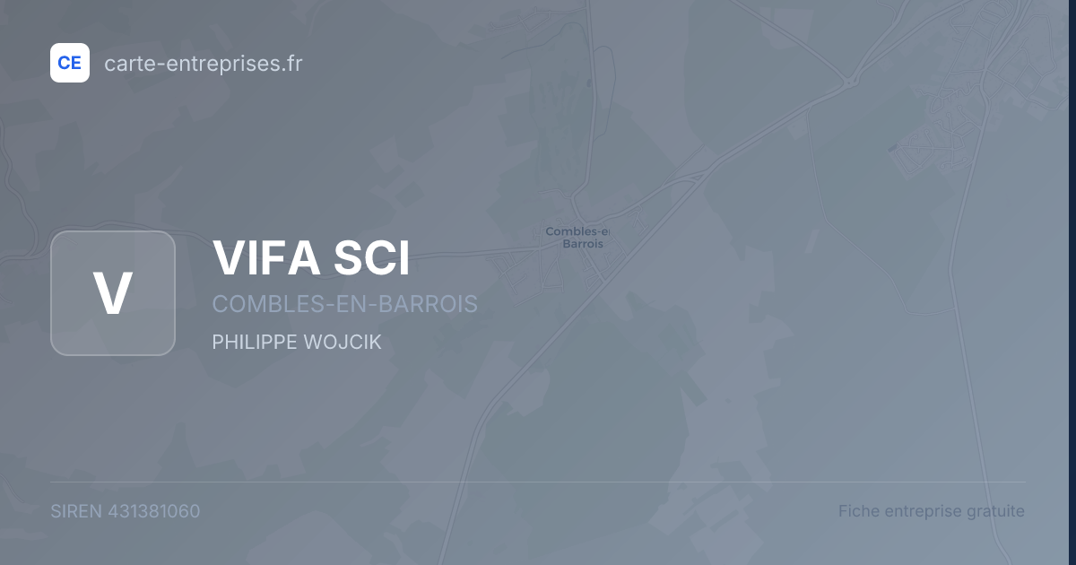 VIFA SCI — 431381060 — fiche entreprise