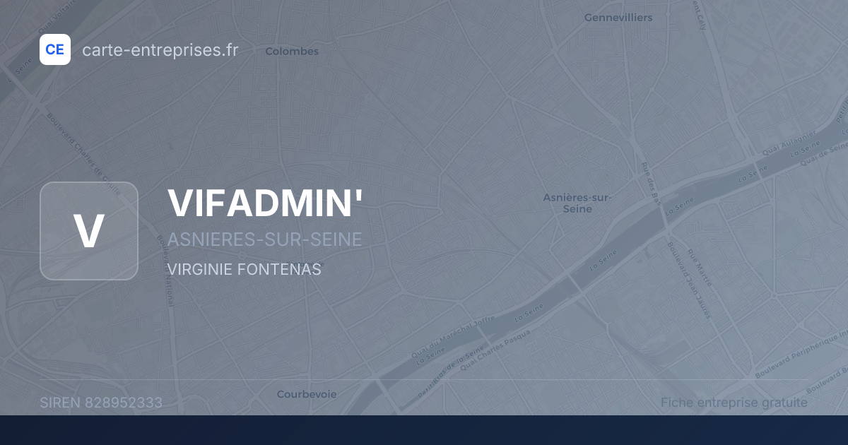VIFADMIN' — 828952333 — fiche entreprise
