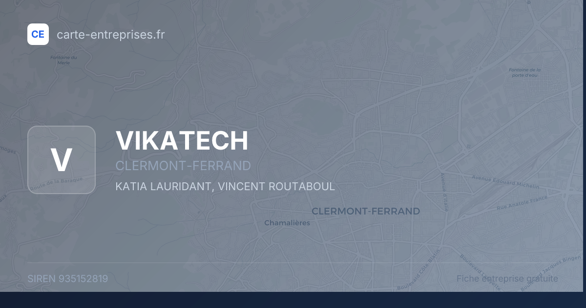 VIKATECH — 935152819 — fiche entreprise