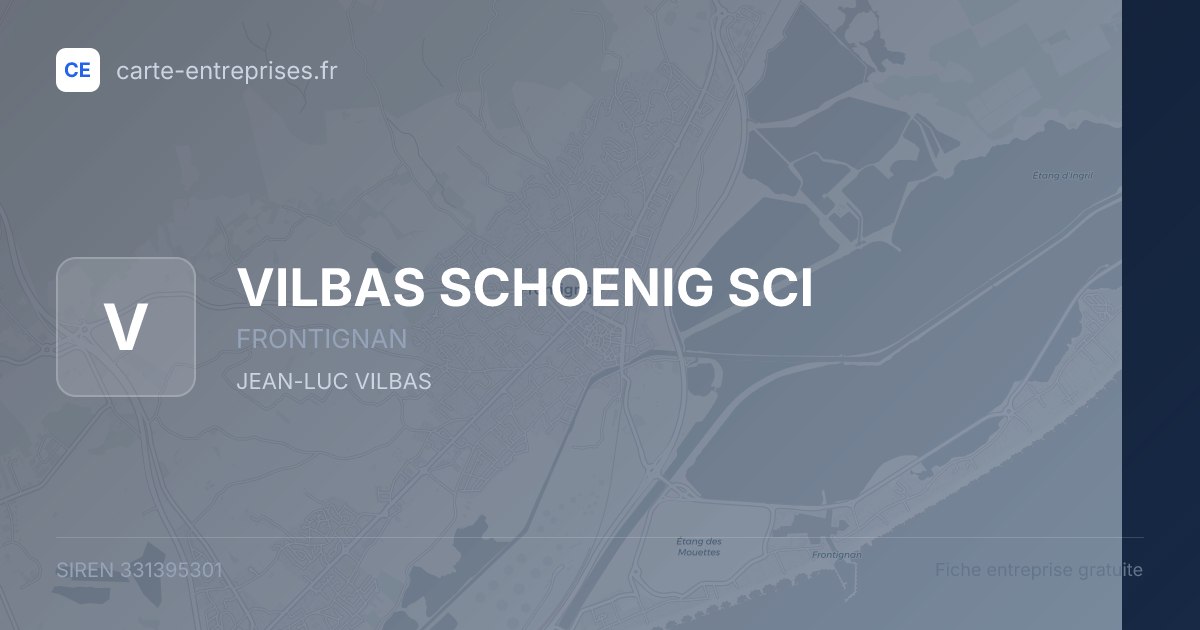 VILBAS SCHOENIG SCI — 331395301 — fiche entreprise