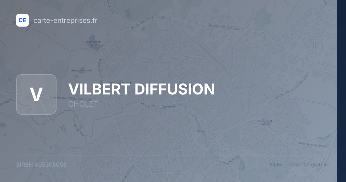 VILBERT DIFFUSION — 405305053 — fiche entreprise