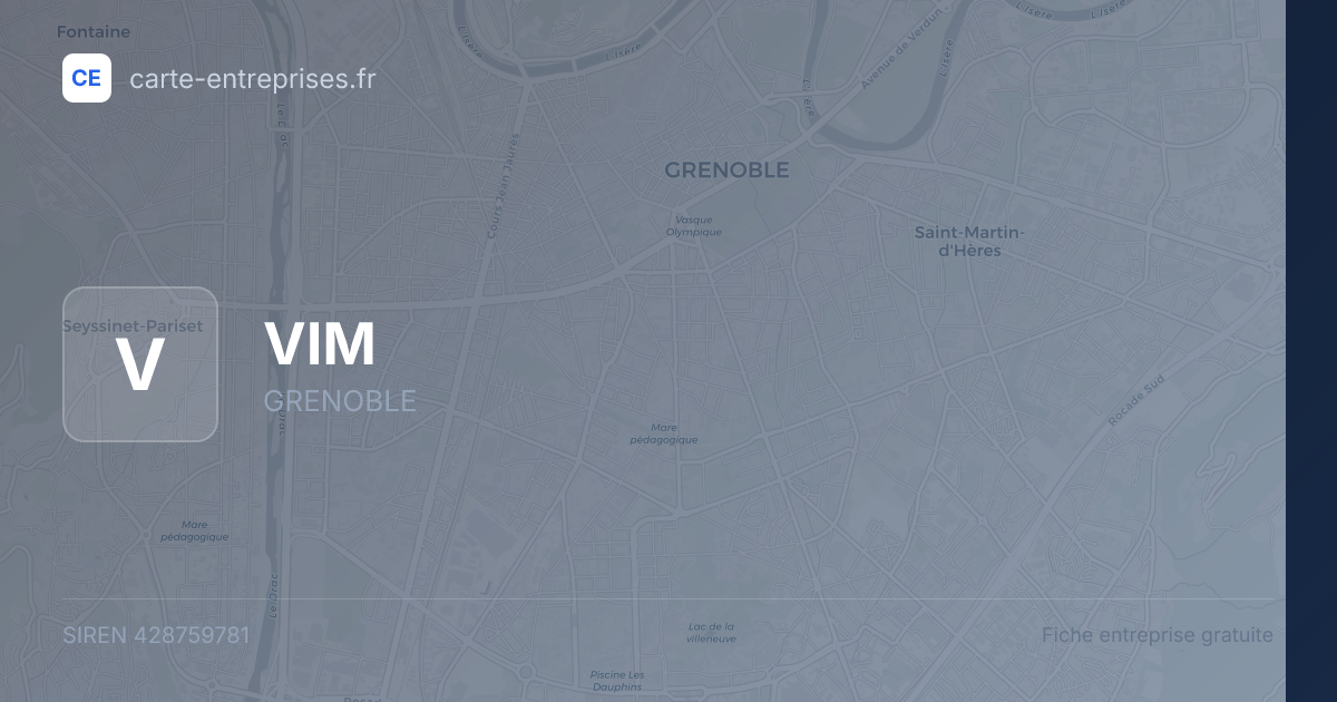 VIM — 428759781 — fiche entreprise