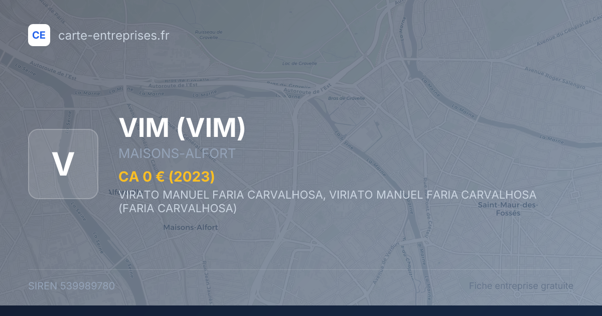 VIM — 539989780 — fiche entreprise