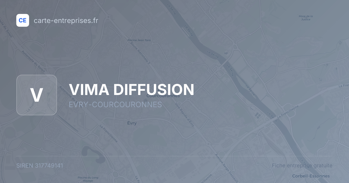 VIMA DIFFUSION — 317749141 — fiche entreprise