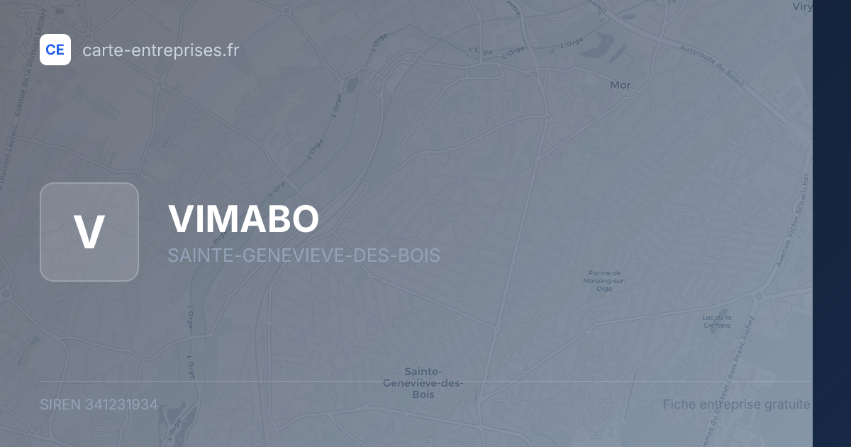 VIMABO — 341231934 — fiche entreprise