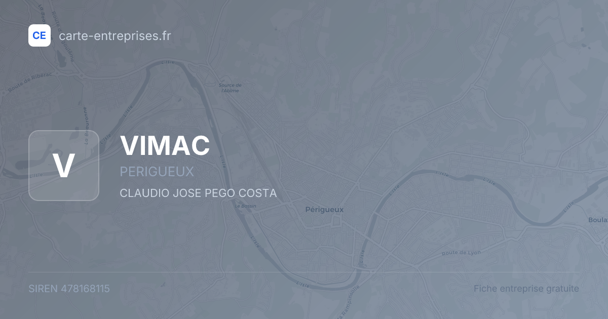 VIMAC — 478168115 — fiche entreprise
