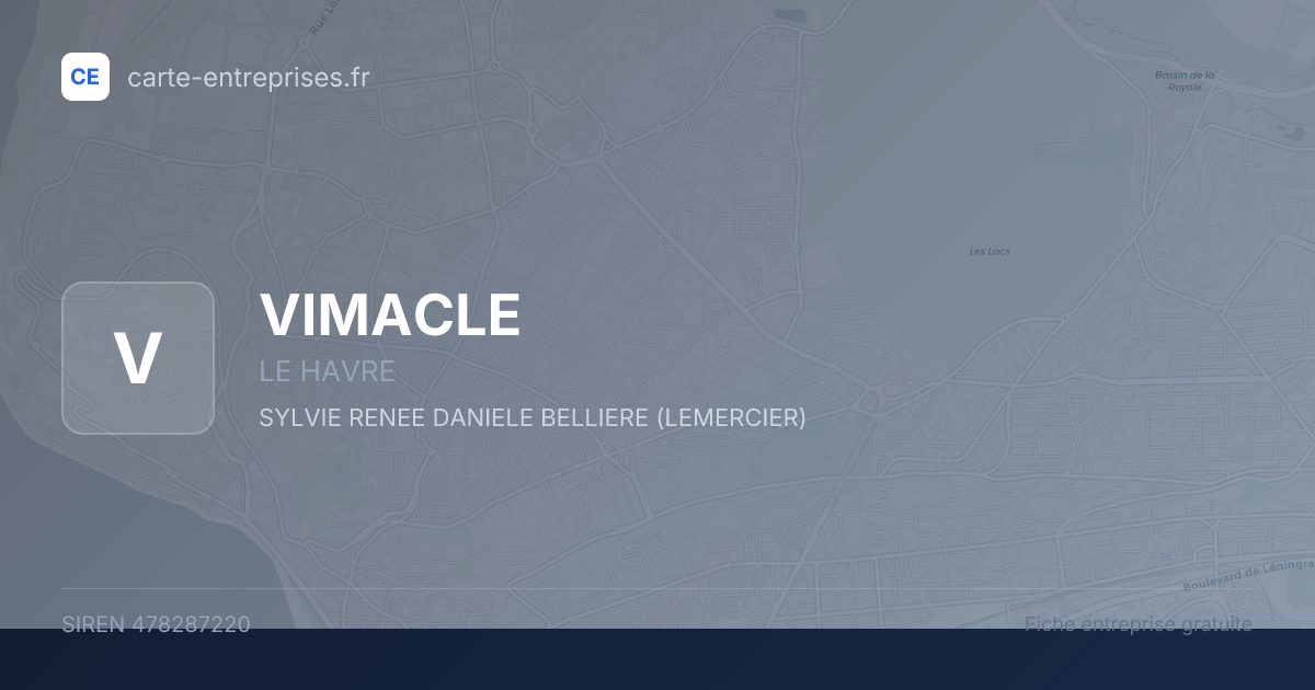 VIMACLE — 478287220 — fiche entreprise