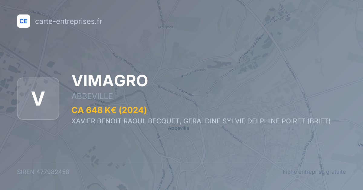 VIMAGRO — 477982458 — fiche entreprise