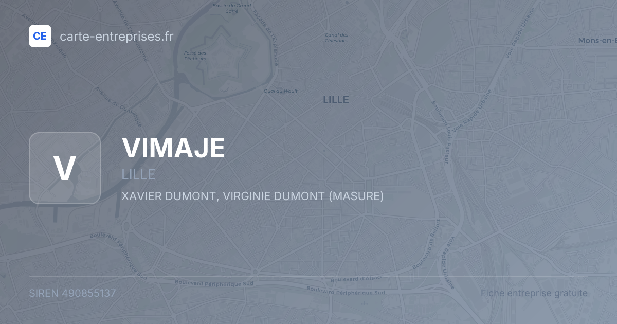 VIMAJE — 490855137 — fiche entreprise
