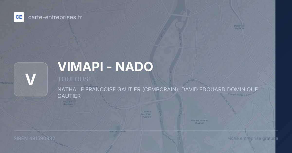 VIMAPI - NADO — 491590832 — fiche entreprise