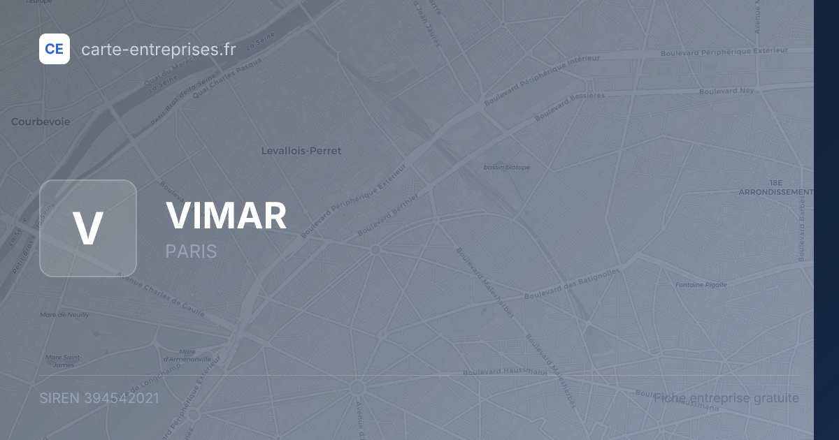 VIMAR — 394542021 — fiche entreprise