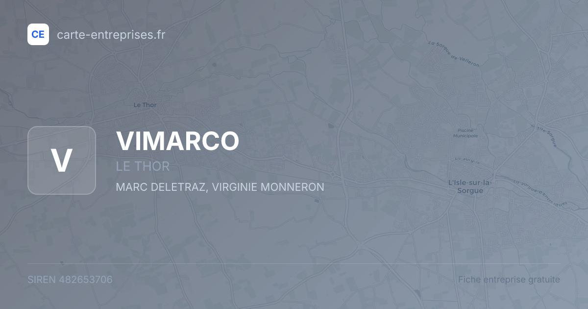 VIMARCO — 482653706 — fiche entreprise
