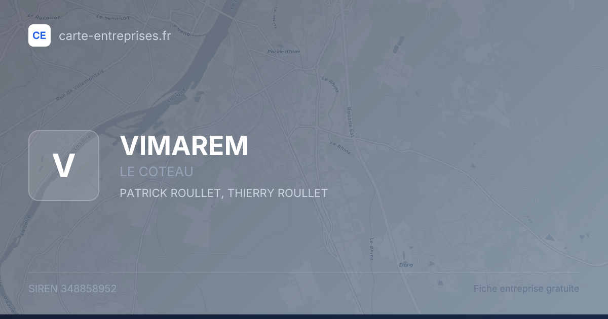 VIMAREM — 348858952 — fiche entreprise
