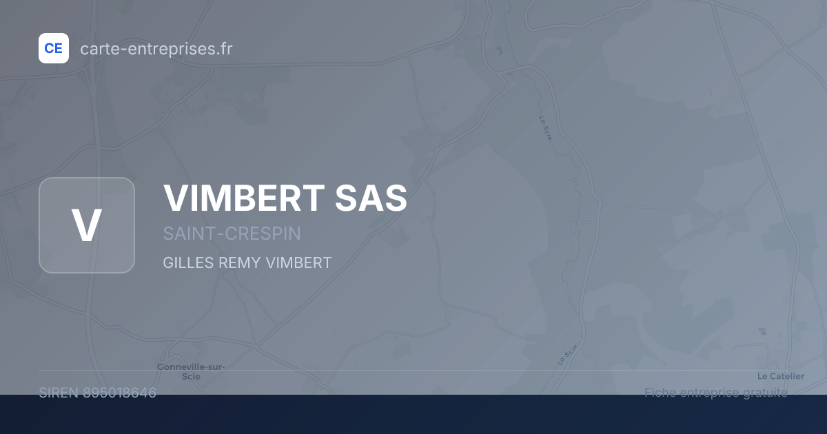 VIMBERT SAS — 895018646 — fiche entreprise