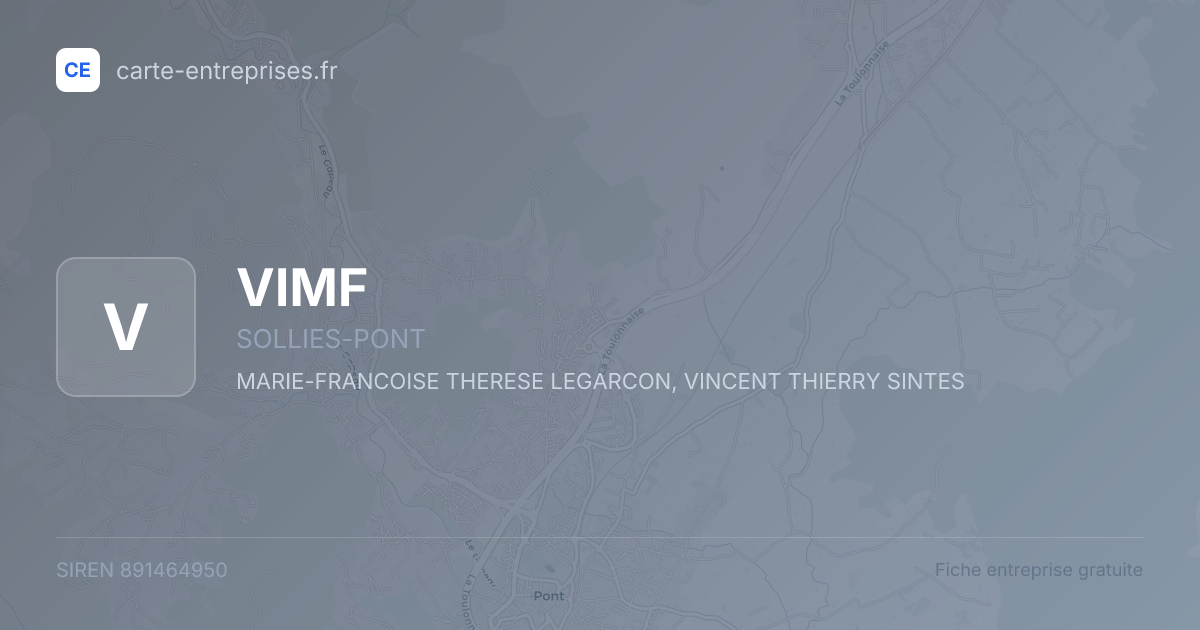 VIMF — 891464950 — fiche entreprise