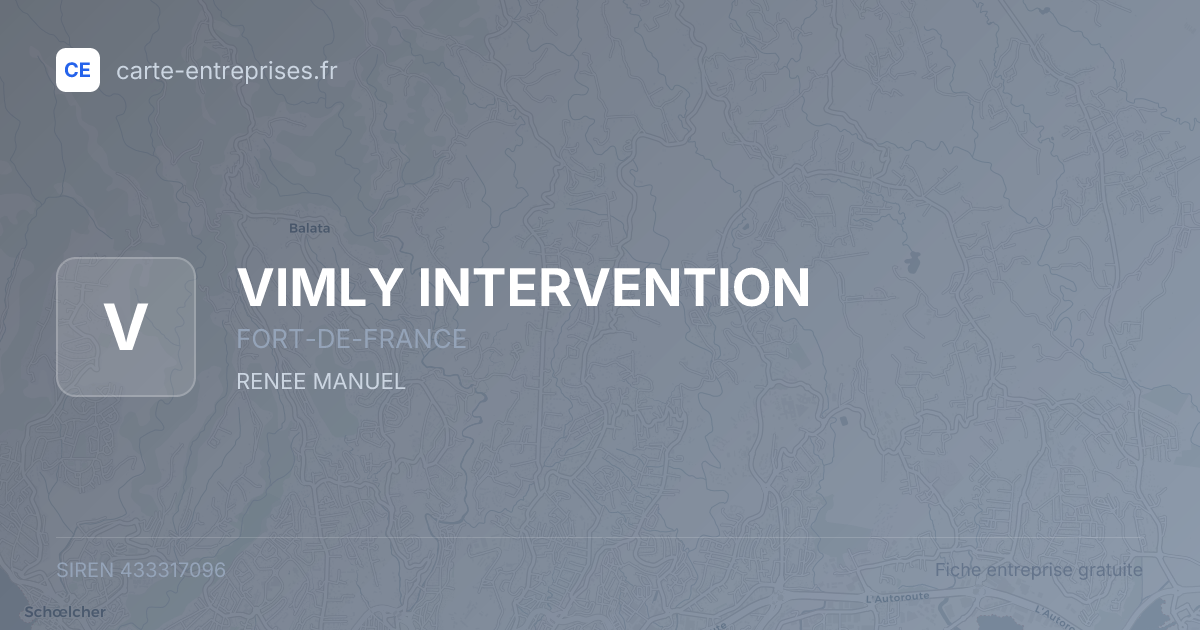 VIMLY INTERVENTION — 433317096 — fiche entreprise
