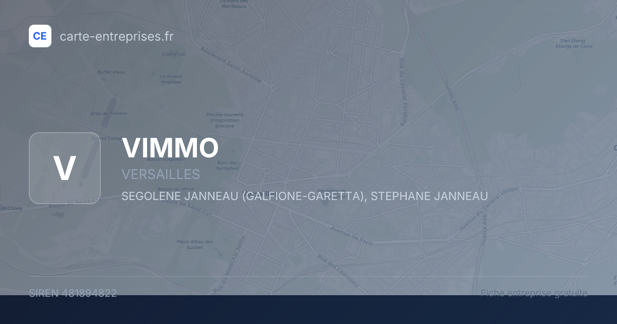 VIMMO — 481894822 — fiche entreprise